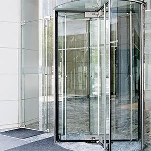 commercial building glass door