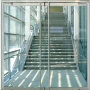 Glass Door Repair 1 Balanced door design uses the differential of interior and exterior air pressure to facilitate opening of the door. The imposed forces, whether wind or stack draft suction, are balanced on each sidebalanced doors,glass doors,commercial building glass doors,exterior doors,storefront glass doors,